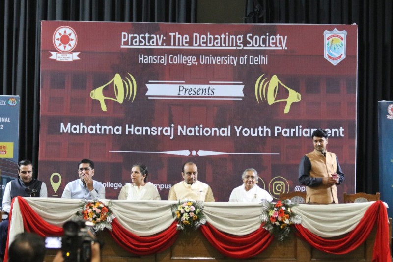Youth Parliament Organised by Hansraj College Debating Society :Prastav